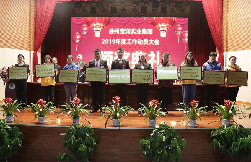 乐动.体育 （中国） 官方网站2019年度工作动员大会---集团乐动.体育 （中国） 官方网站领导为先进单位和先进个人代表颁奖